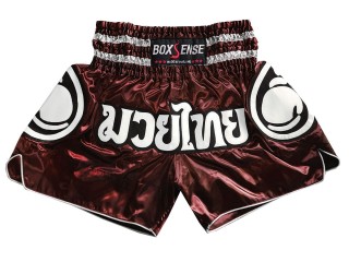 Boxsense Kickboxing Shorts : BXS-101-Maroon