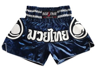 Boxsense Kickboxing Shorts : BXS-101-Navy
