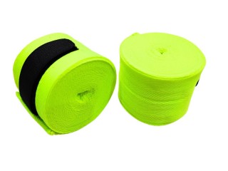 Muay Thai Equipment - Boxing Handwraps (Elastic) : Lime