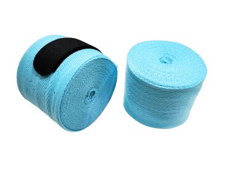 Muay Thai Equipment - Boxing Handwraps (Elastic) : Skyblue