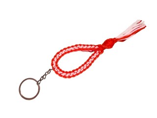 Kanong Muay Thai Mongkol Keyring : White-Orange