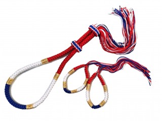 Muay Thai Mongkol Headband + Prajead Arm bands : ThaiStyle-Thai Flag