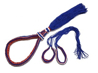 Muay Thai Mongkol Headband + Prajied Arm bands for Kids : Thai Flag (Red/White/Blue)